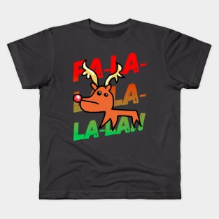 Rudolph Christmas Fa-La-La-La Kids T-Shirt